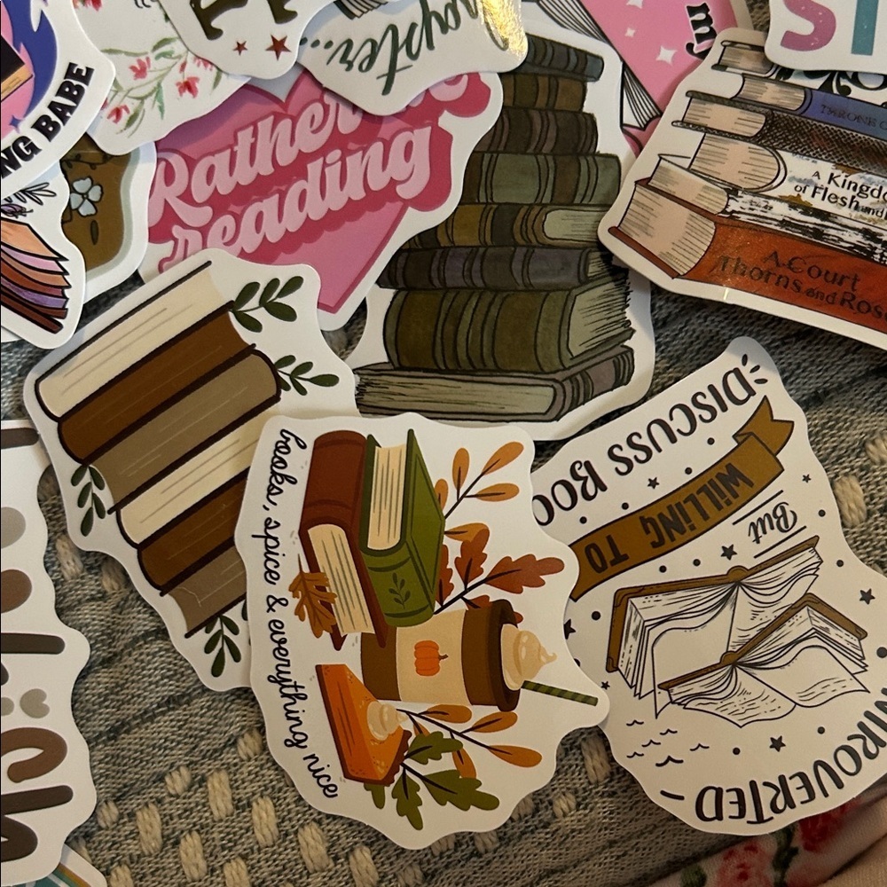 Colorful Book-Themed Sticker Set (40) - Picture 6 of 7
